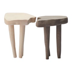 Ensemble de 2 tabourets 01 & 02 par Joana Kieppe