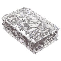 Tiffany & Co. Clear Faceted Crystal Dresser Box