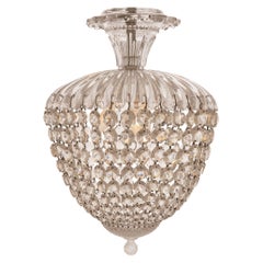 Beligan 19th c. Louis XVI St. Crystal Plafonnier Chandelier