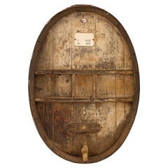 Used French 19th Century Cognac/Wine Oak Barrel Wall Decor