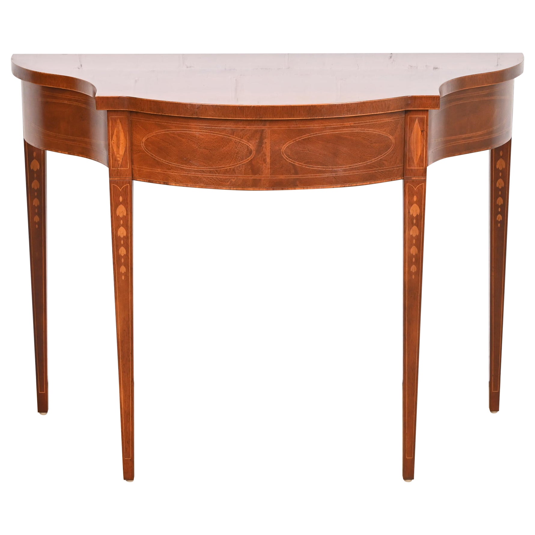 Baker Furniture Historic Charleston Federal Mahogany Console or Entry Table
