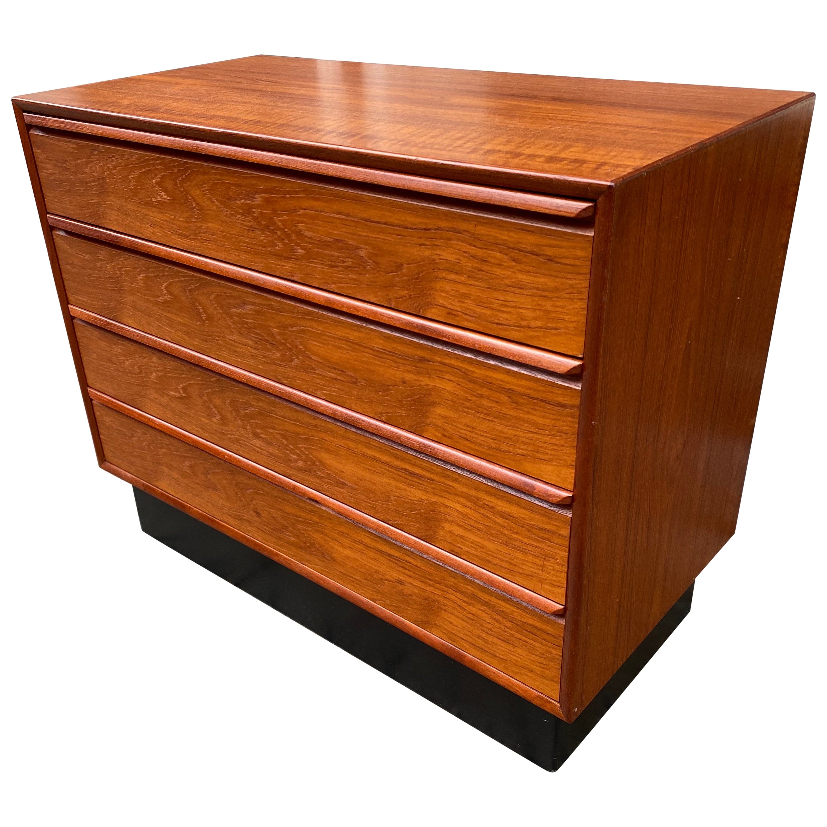 Norway Teak 4 Drawer Dresser For Sale