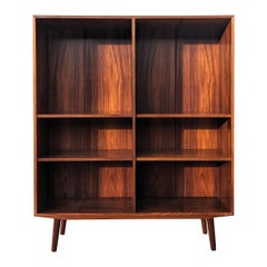 Retro Mid Century Danish Modern Rosewood Bookcase 