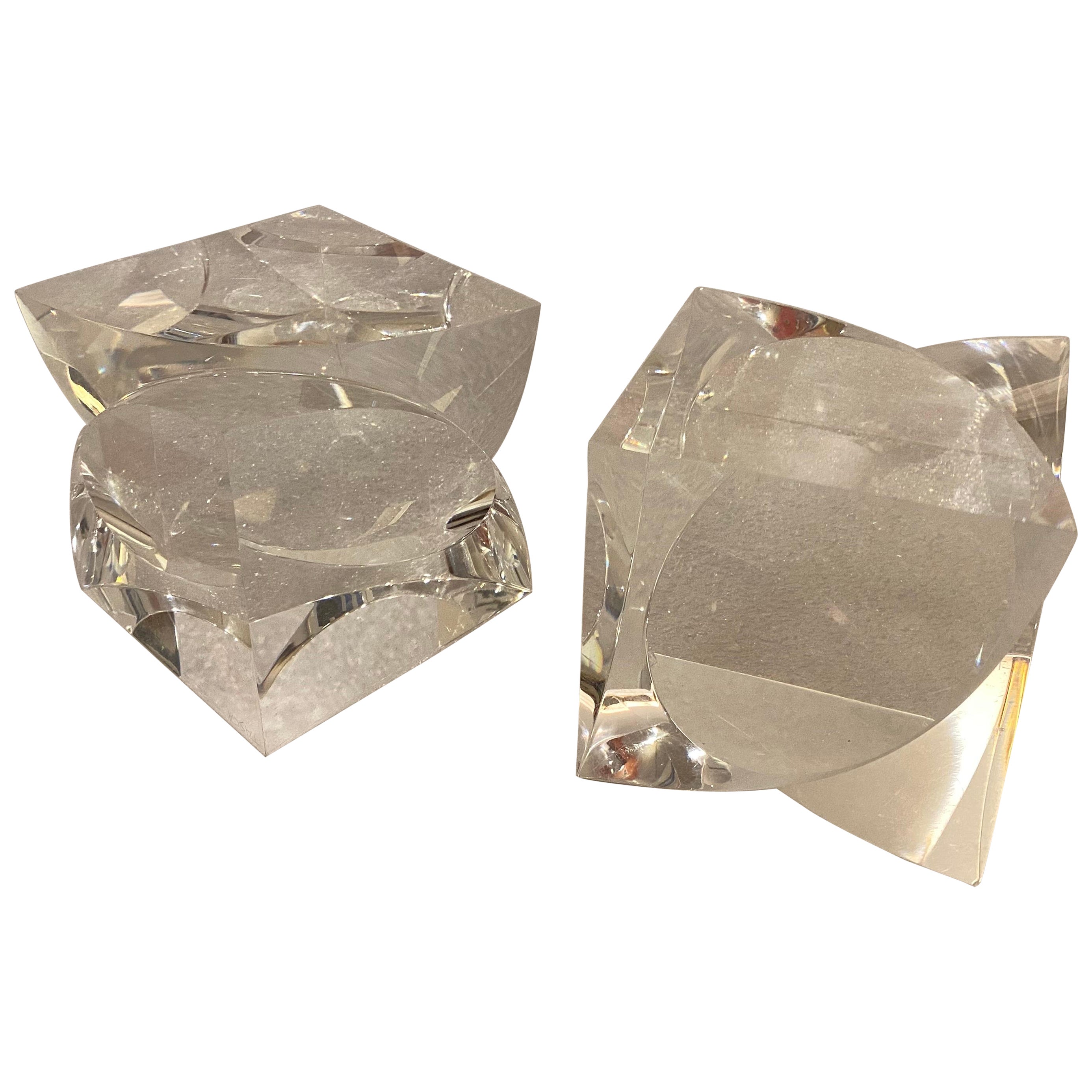 Alessio Tasca “Fusina” Prism Cubes, Pair For Sale