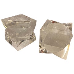 Vintage Alessio Tasca “Fusina” Prism Cubes, Pair