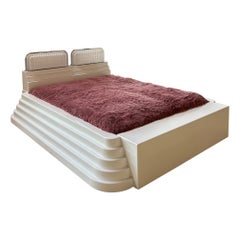 Vintage Ettore Sottsass ELLEDUE double bed for Poltronova 1970s