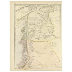 Territorien der Antike: Die nördliche Division von Syrien, detaillierte Karte von 1882