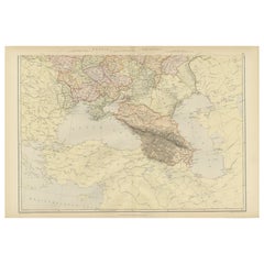 Frontiers impériales : une carte du 19e siècle représentant le sud de la Russie et le Caucase, 1882