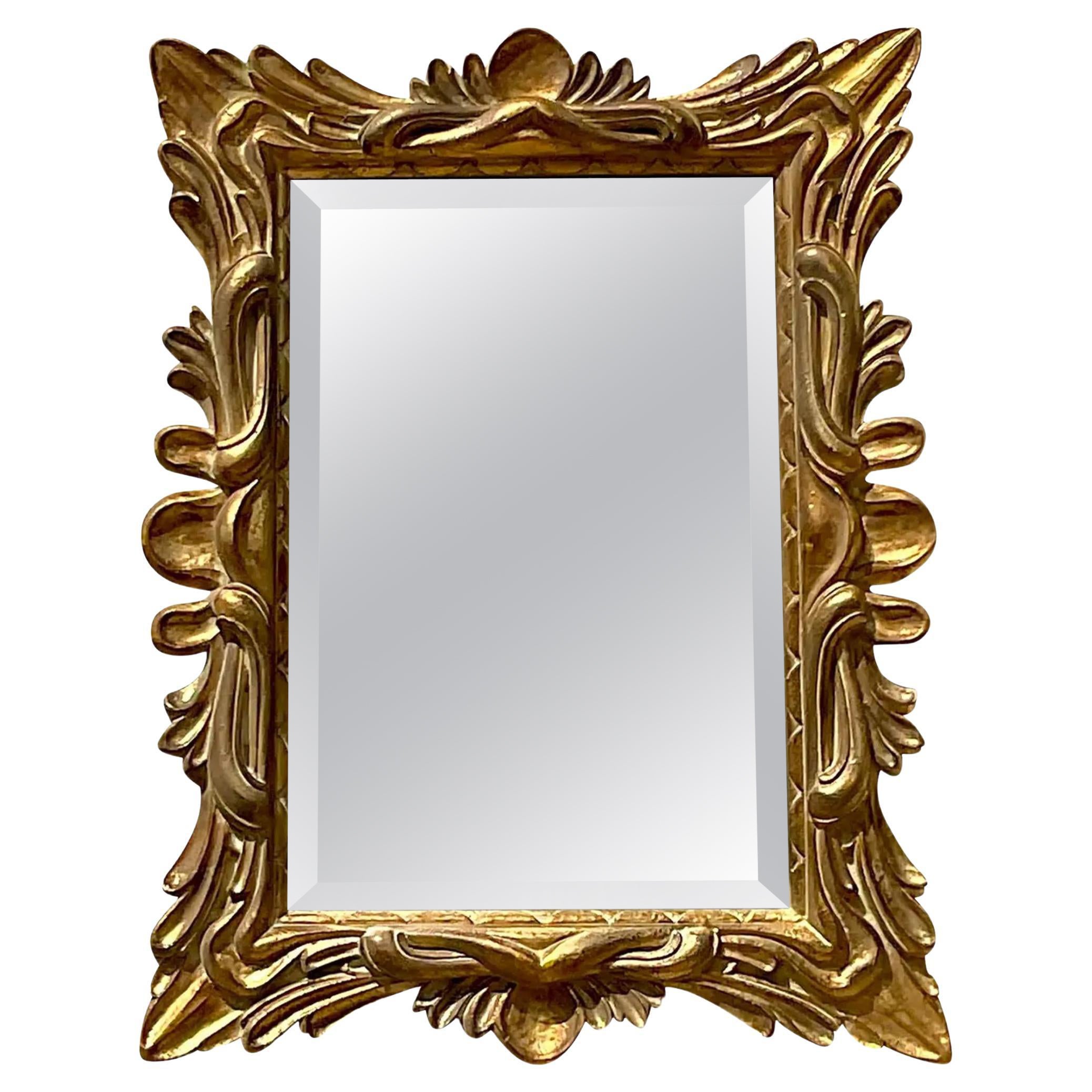 Vintage Regency Gilt Wall Mirror For Sale