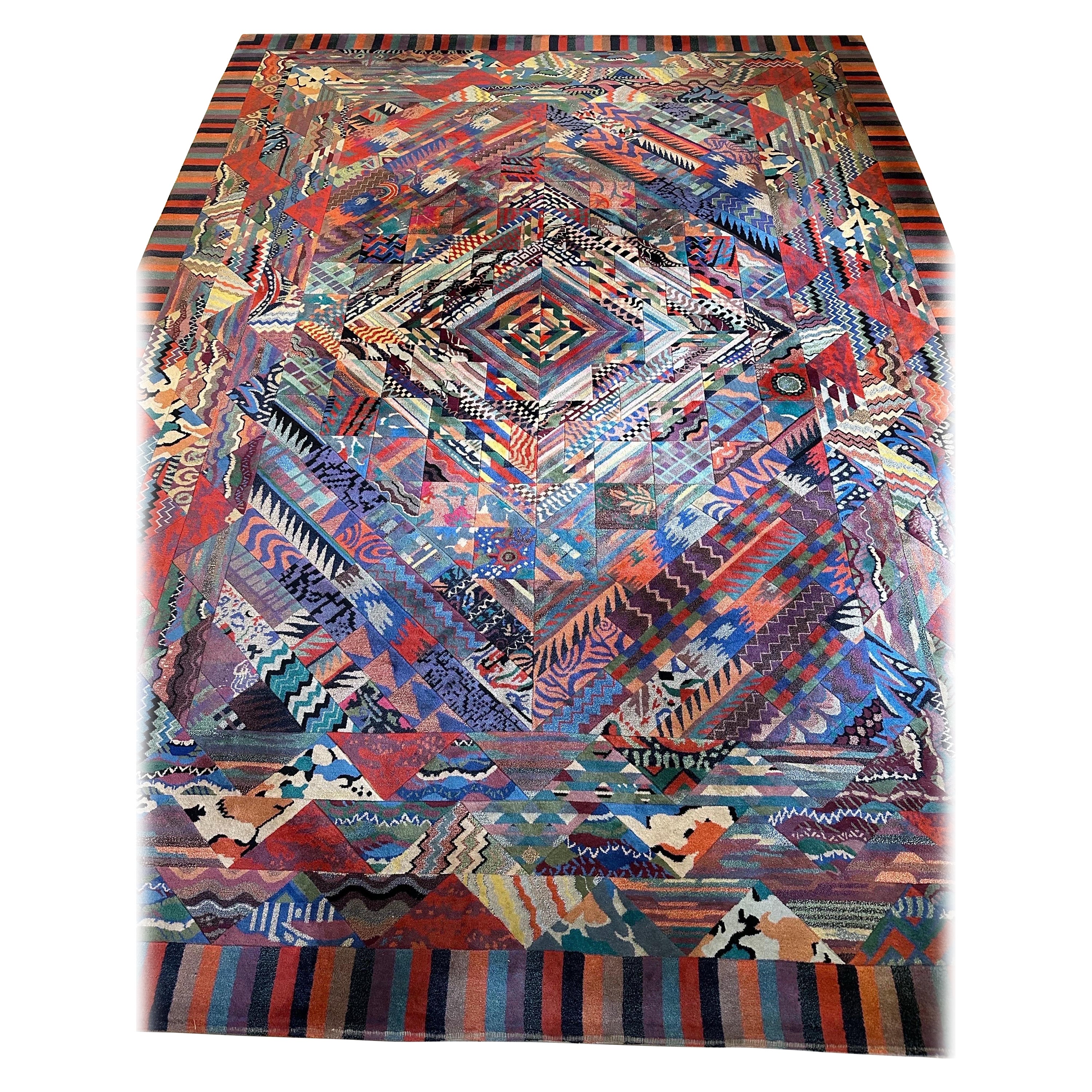 Tapis Missoni Antares, Italie, 1980 Signature 