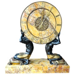 "Caldwell Clock w/ Siena Marble and Caryatids", Lorillard Estate, Tuxedo Park