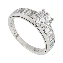 Van Cleef & Arpels Anello di fidanzamento con diamante rotondo taglio brillante 1,03ct IGR Cert