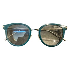 Fendi FF 0166 V59 48-20 140 Optical Blue Gold Eyeglasses