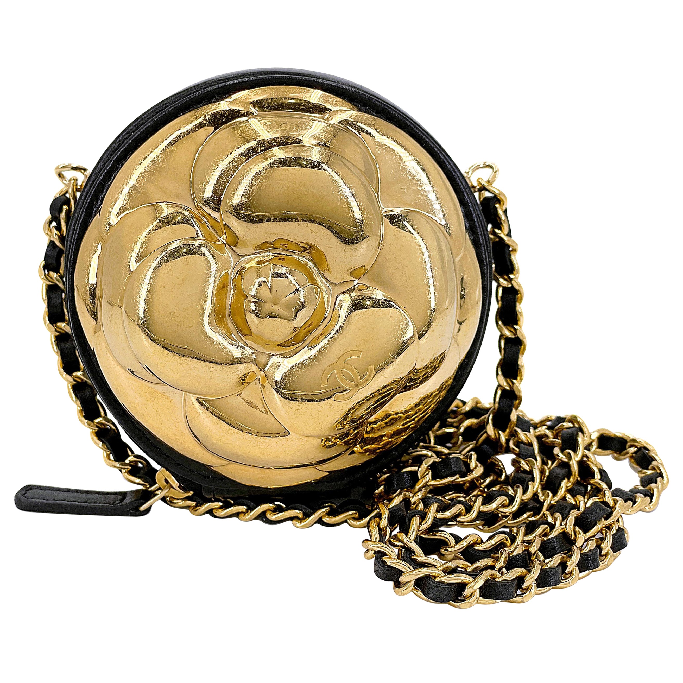 Chanel round chain bag sale