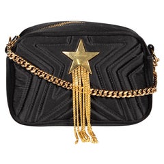 Stella McCartney Black Star Quilted Camera Bag