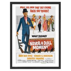 Never a Dull Moment "Crime Comedy" Black Frame Poster, 1977