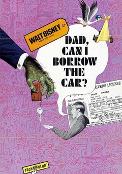 Dad... Can I Borrow the Car? "Comedy" Unframed Poster, 1970
