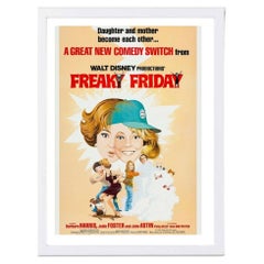 Freaky Friday "Fantasy Comedy" White Frame Poster, 1977