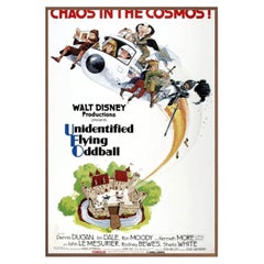 Unidentified Flying Oddball "Science-Fiction Comedy" Walnut Frame Poster, 1979