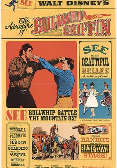 Bullwhip Griffin "Western Comedy" Unframed Poster, 1967