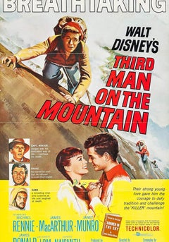 Third Man on the Mountian "Alpine Adventure" Unframed Poster, 1959