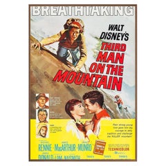 Third Man on the Mountian "Alpine Adventure" Walnut Frame Poster, 1959