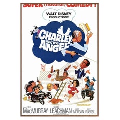 Charley and the Angel Walnut Frame Poster, 1973