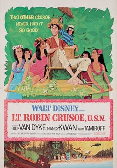 Lt. Robin Crusoe U.S.N.Unframed Poster, 1974