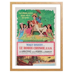 Lt. Robin Crusoe U.S.N.Oak Frame Poster, 1974