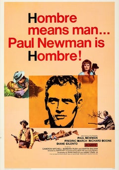 Hombre "A Revisionist Western" Unframed Poster, 1966