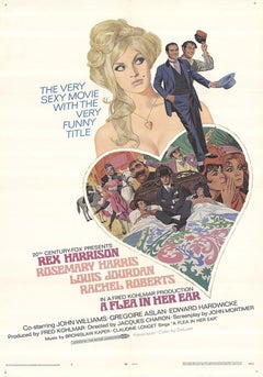 A Flea in Her Ear "French-American Comedy" Unframed Poster, 1968