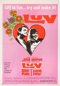 Luv "A Romantic Screwball Comedy" Unframed Poster, 1967