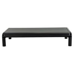 1980s Gae Aulenti for Knoll Orsay Coffee Table in Black Laminate 33X64"