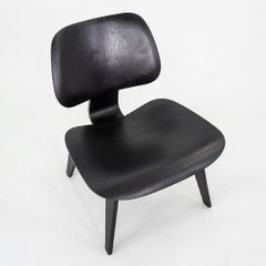 1950s Herman Miller Eames LCW Lounge Chair in Black Restored