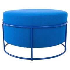 2019 Pauline Deltour for COR Drop Pouf Stool / Ottoman in Blue
