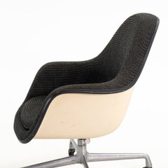 1977 Herman Miller Eames EC178 Swivel Desk Chair in Dark Grey Fabric