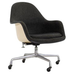 1977 Herman Miller Eames EC178 Swivel Desk Chair in Dark Grey Fabric