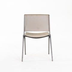 1960s Steelcase Model No. 1278 Stacking Dining Chair in White / Grey