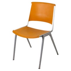 1960s Steelcase Model No. 1278 Stacking Dining Side Chair in Yellow