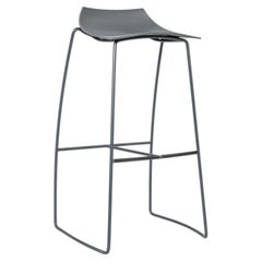 2020er-Jahre: 3er-Set „Marco Maran“ Barhocker mit Reifengestell von Parri Design in Grau