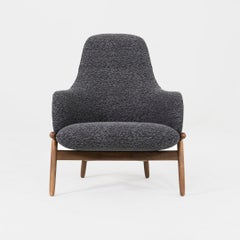 2025 EOOS für den „Geiger Reframe Lounge Chair“ aus grauem Stoff