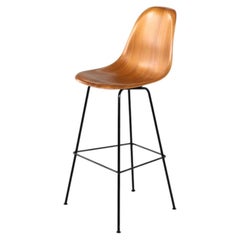 2015 Herman Miller Eames Walnut Shell Bar Stool