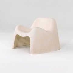 1968 Sergio Mazza for Artemide Toga Lounge Chair in Fiberglass