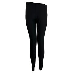 F/W 1997 Gucci by Tom Ford Runway Pantalón elástico negro con hebilla cuadrada "G" y charol