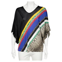 Haut surdimensionné Class by Roberto Cavalli en jersey imprimé multicolore, taille M