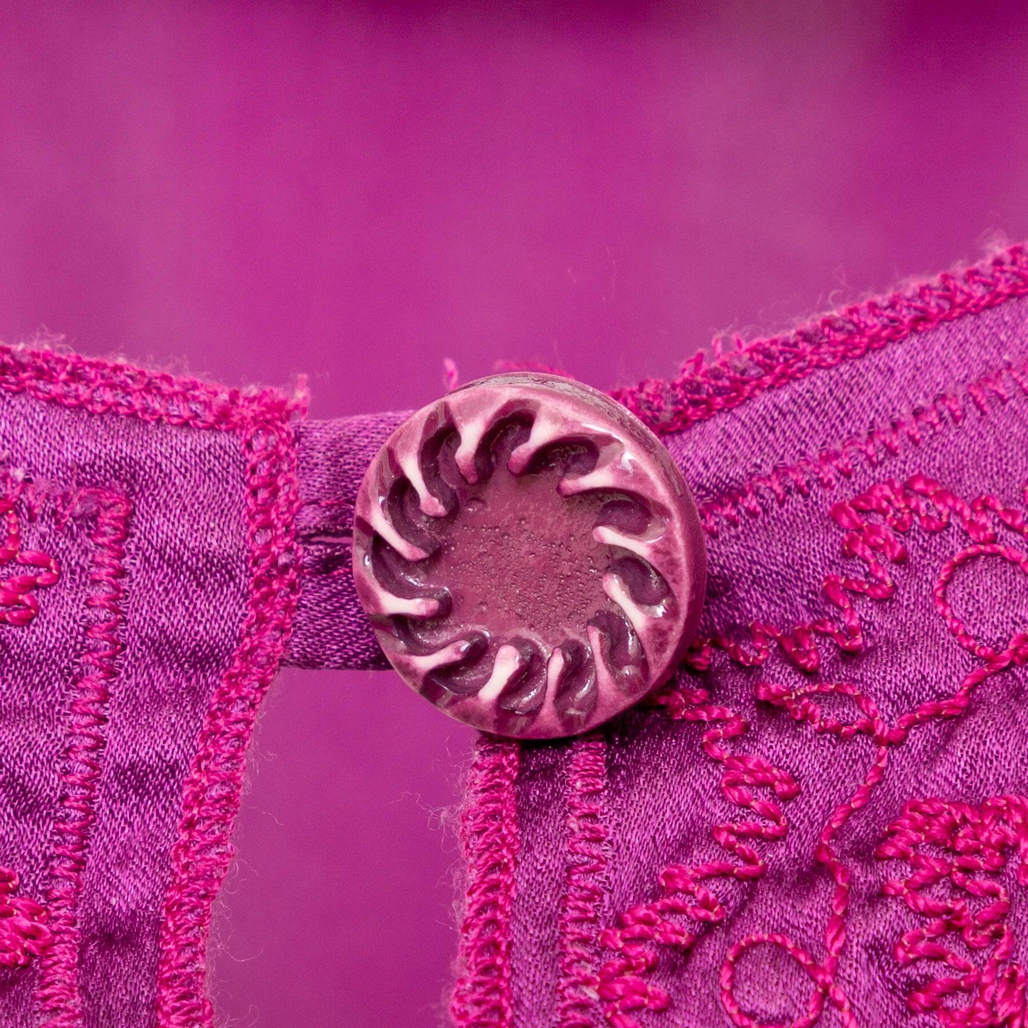 Violet Robe longue brodée Yves Saint Laurent - Années 10 en vente