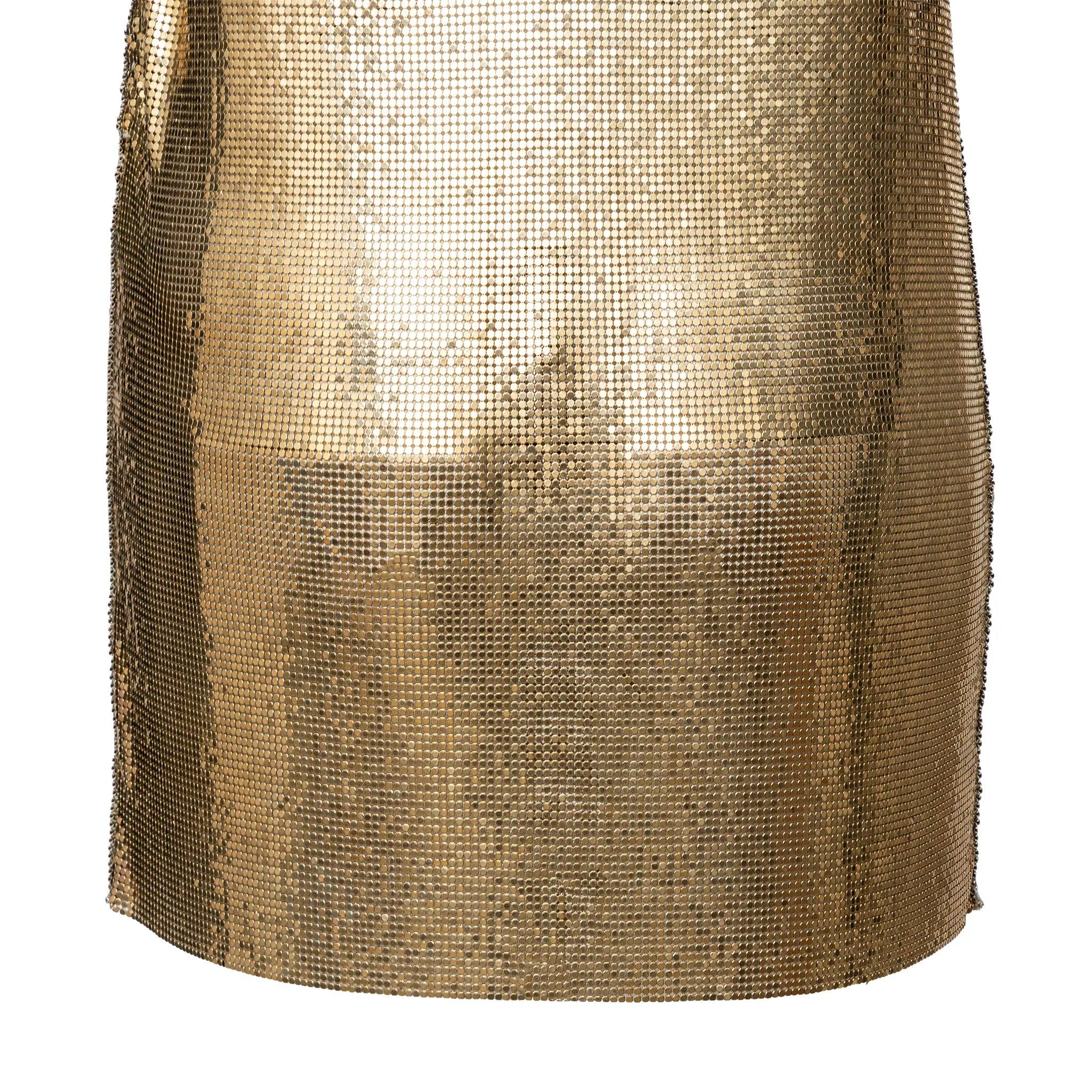 Fausto Pugliesi Metallic-Kleid - '00s im Angebot 1