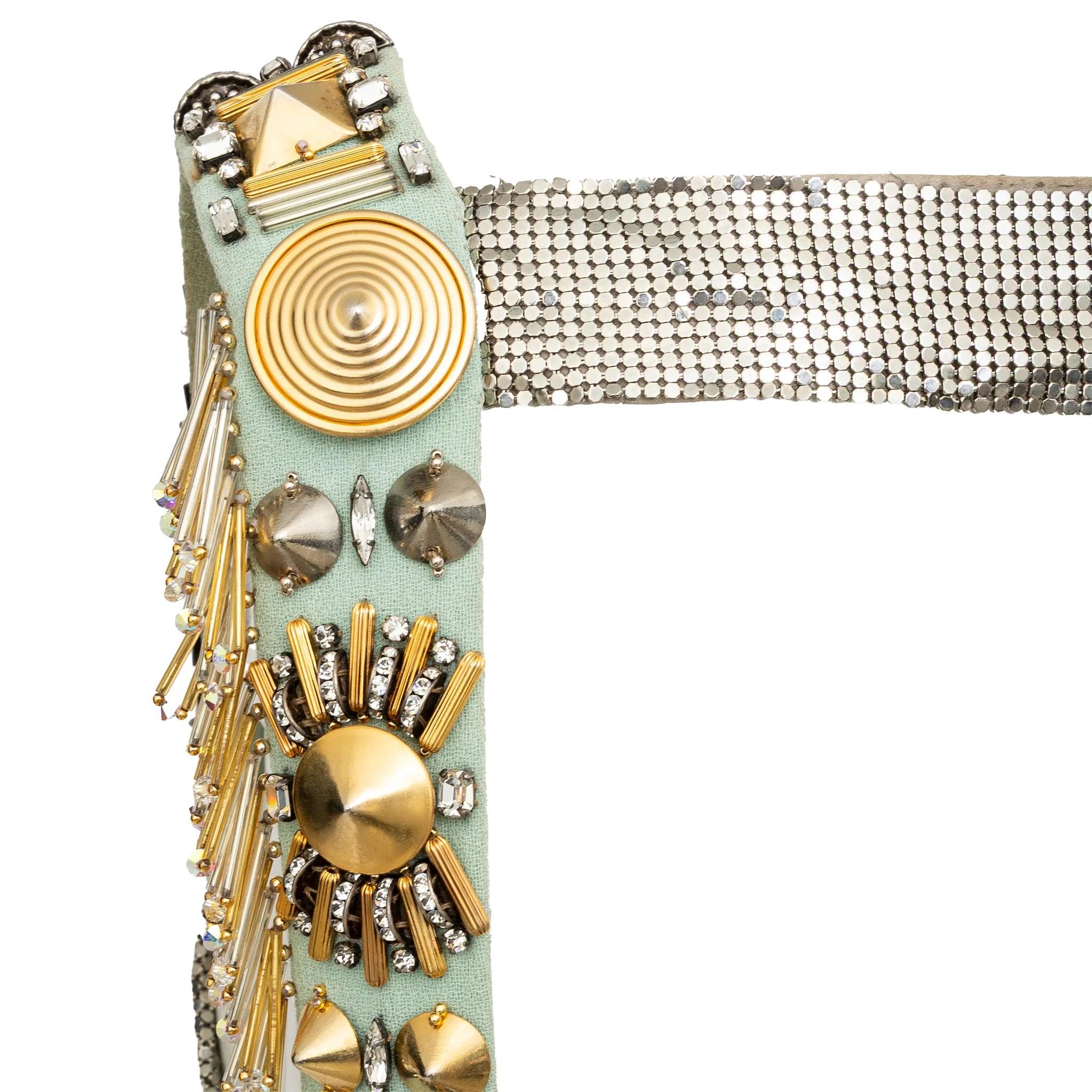 Fausto Pugliesi Metallic-Kleid - '00s im Angebot 5