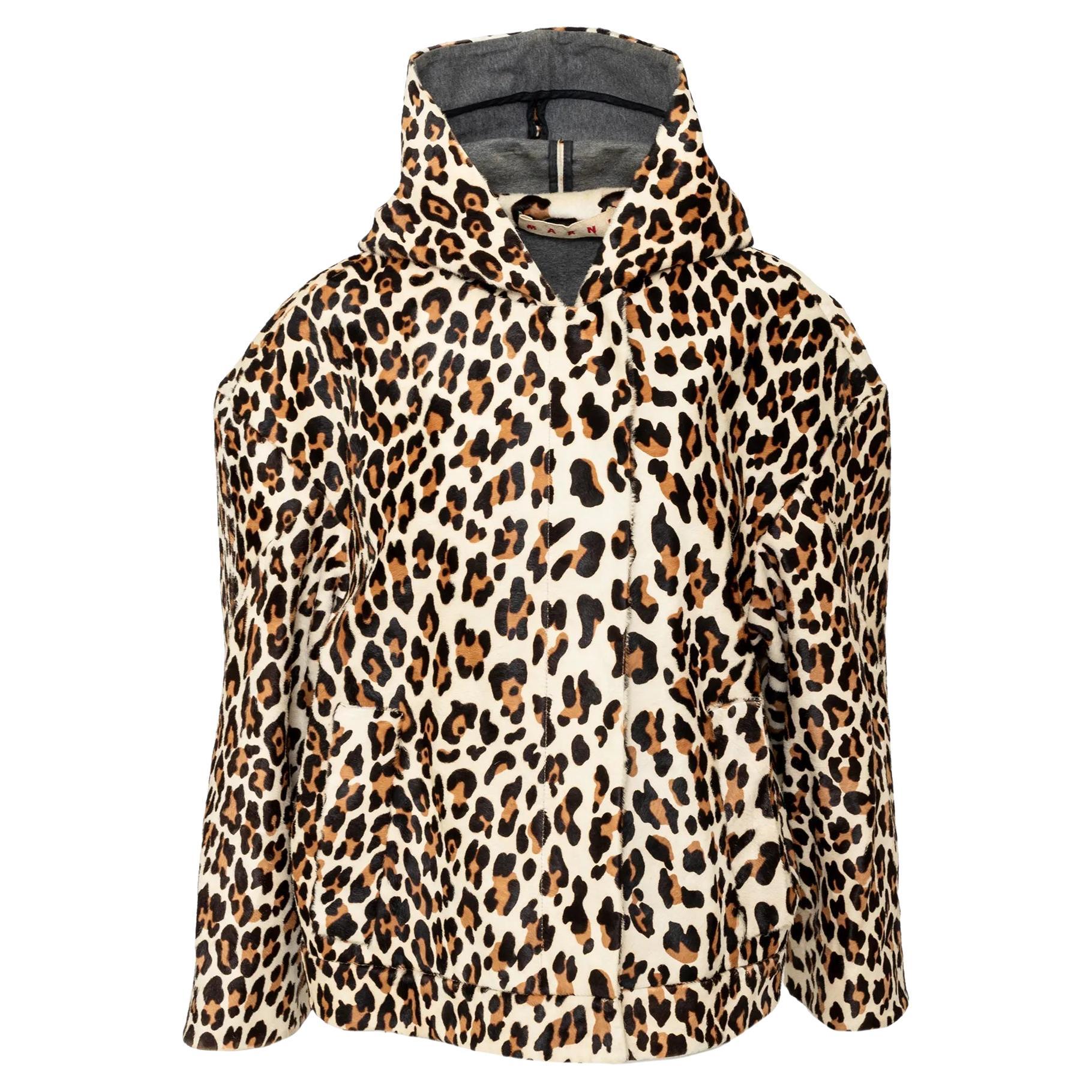Marni Leopard Print Jacket - '10s For Sale