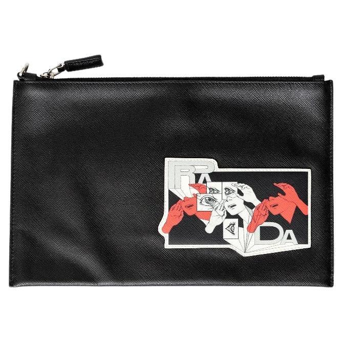 Marsupio Prada Saffiano Comic Patch - Anni '20 in vendita